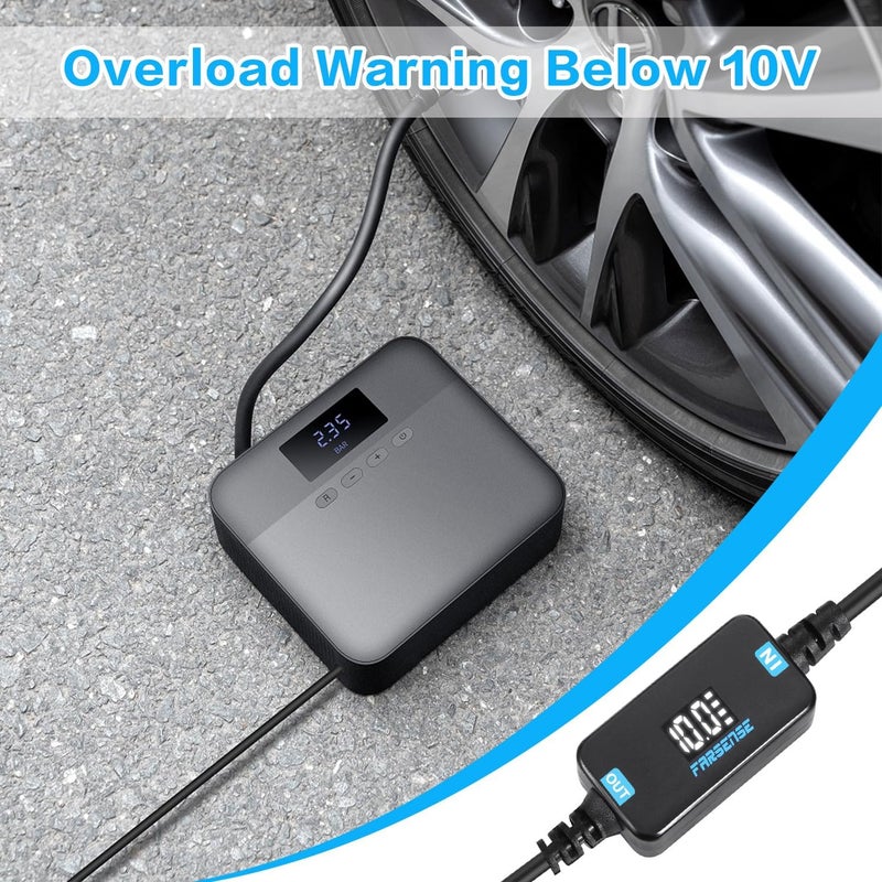 FARSENSE USB A to 12V Cigarette Lighter Adapter-USB C DC 5V to 12V Step Up Car Cigarette Lighter Socket Converter Cable（3FT Supports Voltage Display,for Dash Cam,GPS,Driving Recorder,Etc - Image 4